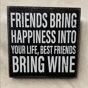 NEW Black and White Inspirational Quote Plaque